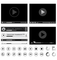 Media players vector image