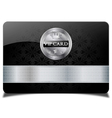 Black vip card vector image