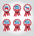 Badges US presidential election 2012 vector image