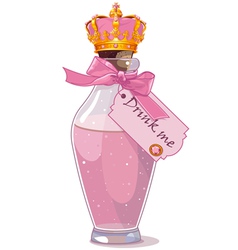 Drink me bottle vector image