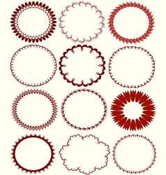 Circular patterns vector image
