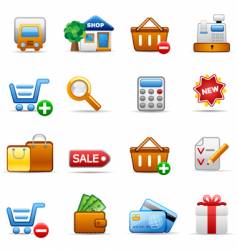 Shopping vector image