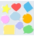 Torn paper stickers vector image