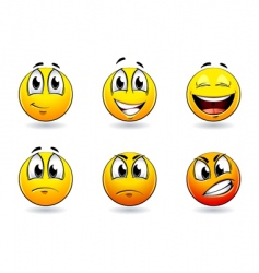 Smiley face satisfaction emoticon happiness smile Vector Image