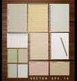 Vintage paper on wood vector image