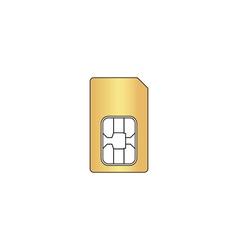 Sim card computer symbol Sim card computer symbol vector image