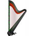 Fantasy gothic harp vector image