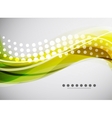 Flowing wave line background vector image