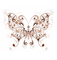 Colorful butterfly with floral ornaments Colorful butterfly with floral ornaments vector image