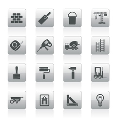 Construction and building icons vector image