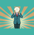 Surprise man smiley emoji face Surprise man smiley emoji face vector image