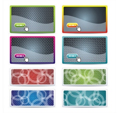 Set metal texture vector image