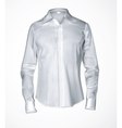 White male shirt vector image