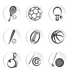 Sport icons vector image