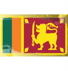 Sri lanka national flag vector image