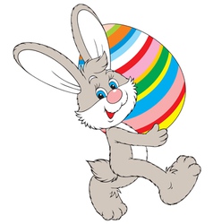 Easter bunny vector image