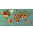 World map countries vector image
