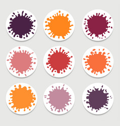 Paint splat set vector image