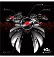 Futuristic sound system vector image