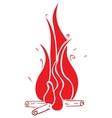 Fireplace vector image