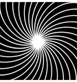 Black and white hypnotic background vector image
