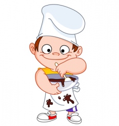 Chef boy vector image