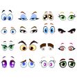 Cartoon eyes vector image