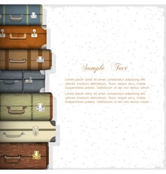Suitcases vector image