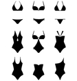 Set of icons of swimming suits vector image