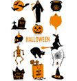 Halloween silhouettes vector image