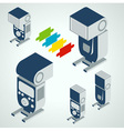 Flash professional camera element set vector image