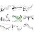 Notes staff vector image