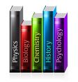 Colored books vector image