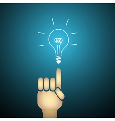 Light buld idea vector image