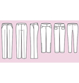 Trousers for woman vector image