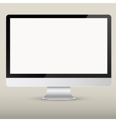 Empty computer screen vector image