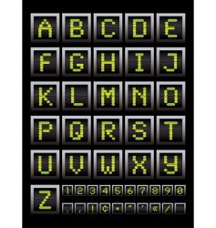 Alphabet notice board vector image