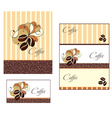 Coffee cup design with beans vector image