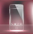 Futuristic glass cell phone vector image