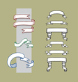 Ribbon Banner and Label Sketches 1 vector image