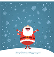 Funny Santa vector image