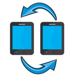 Smart phone communication vector image