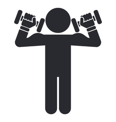 Gym icon vector image