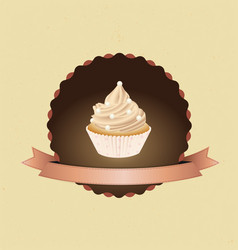 Cupcake vector image