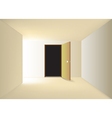 Empty corridor vector image