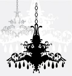 Simple chandelier graphic vector image
