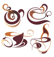 Coffeetea elements for design vector image