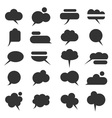 Black bubbles for speech vector image