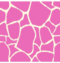 Seamless pink giraffe texture pattern vector image