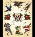 Tattoo flash vector elements vector image